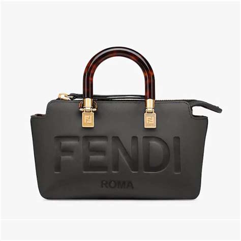 Shop Fendi By The Way Leather Boston Bag 